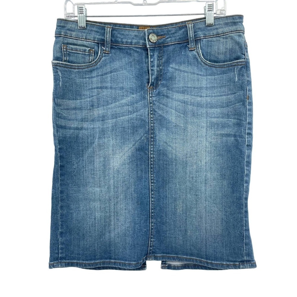 Kit From the Kloth Women’s Denim Skirt With Back Slit Size 6